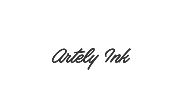 Artely Inks font thumb
